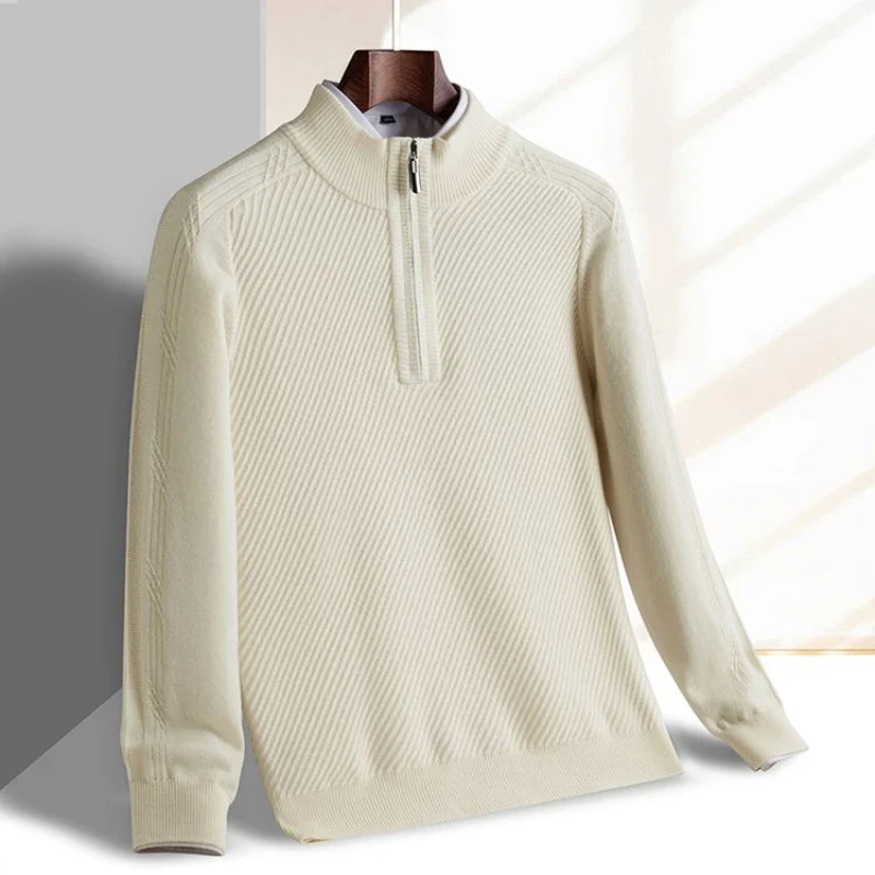 Refined Knit Half-Zip Sweater - Image 6