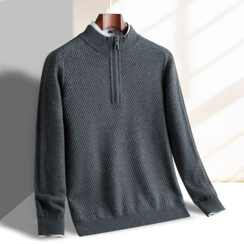 Refined Knit Half-Zip Sweater - Image 8