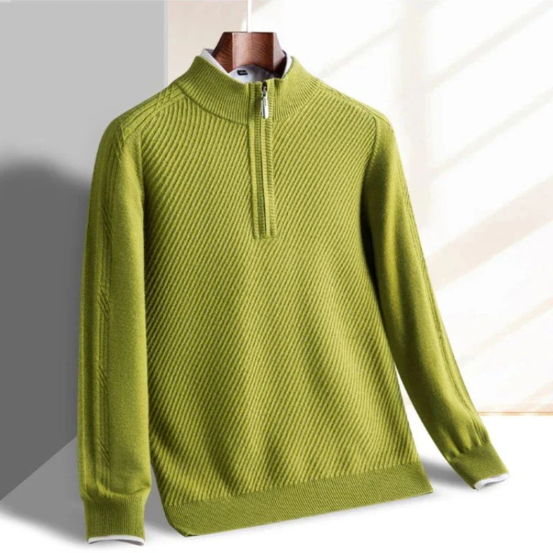 Refined Knit Half-Zip Sweater - Image 9