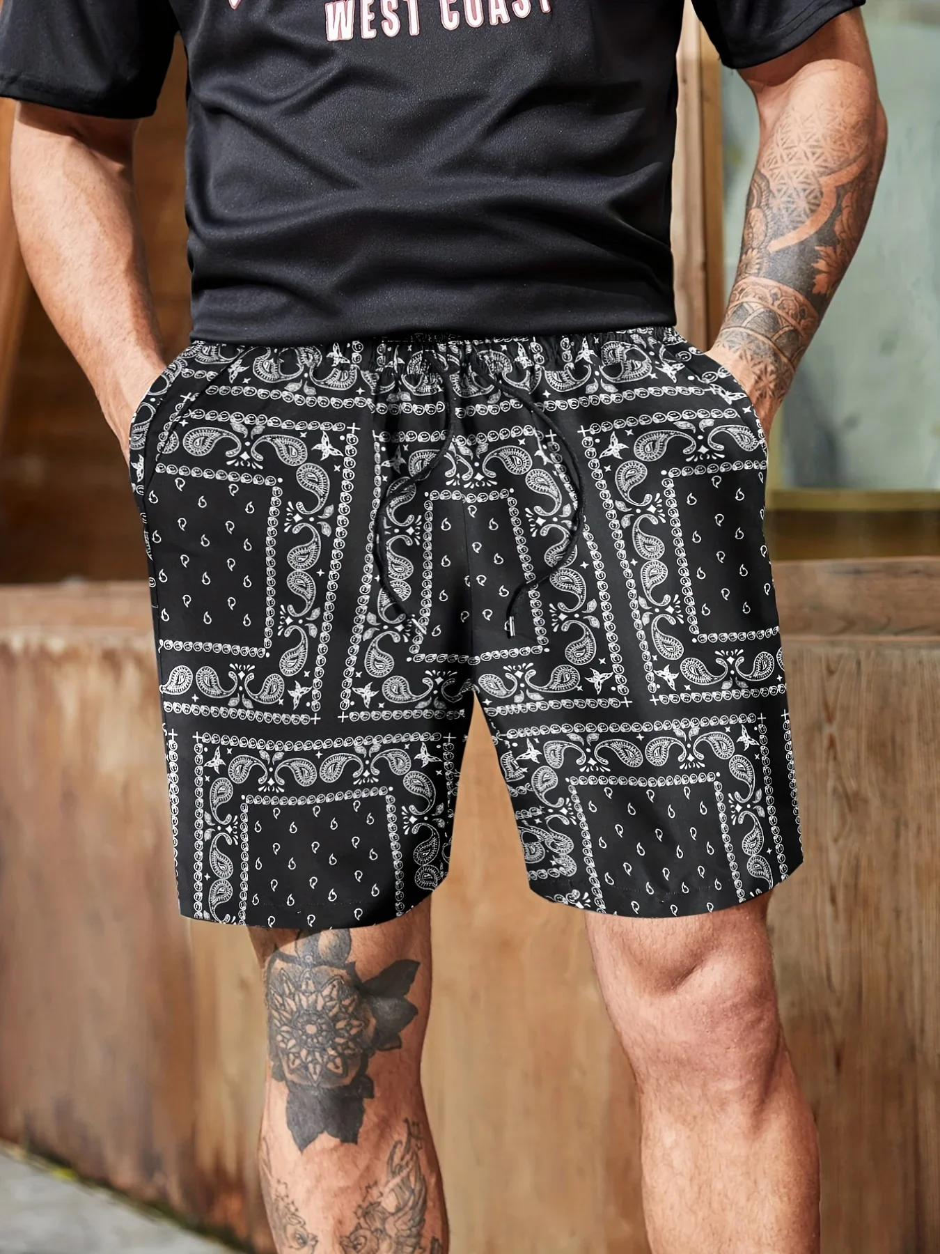 Retreat Paisley Shorts - Image 4
