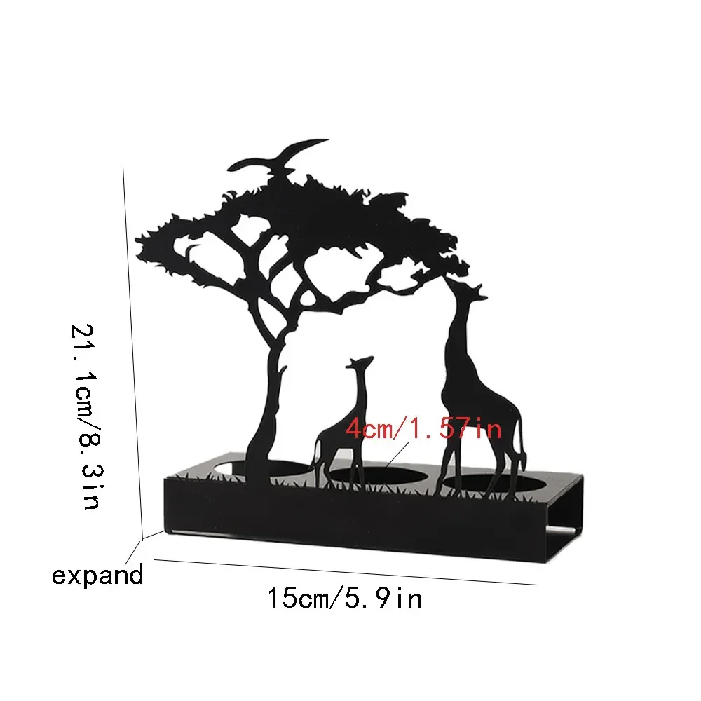 Safari Silhouette Candle Holders - Image 4