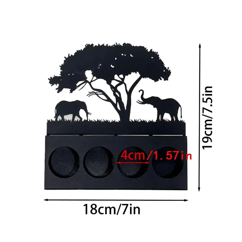 Safari Silhouette Candle Holders - Image 5