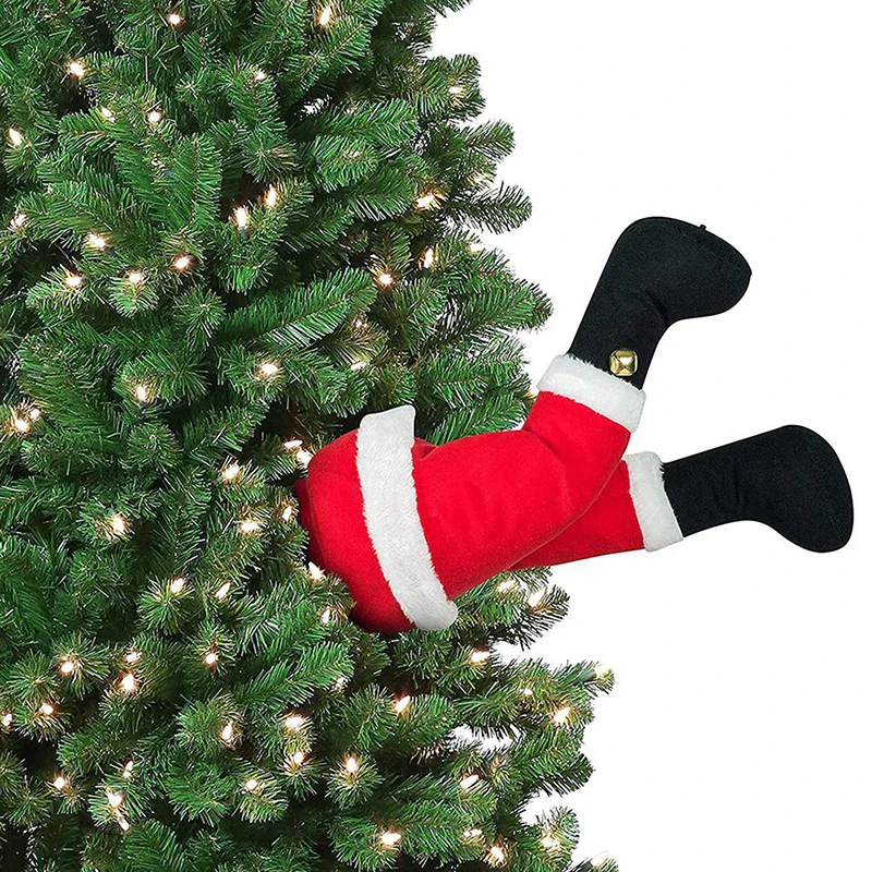 Santa Legs Christmas Decor - Image 3