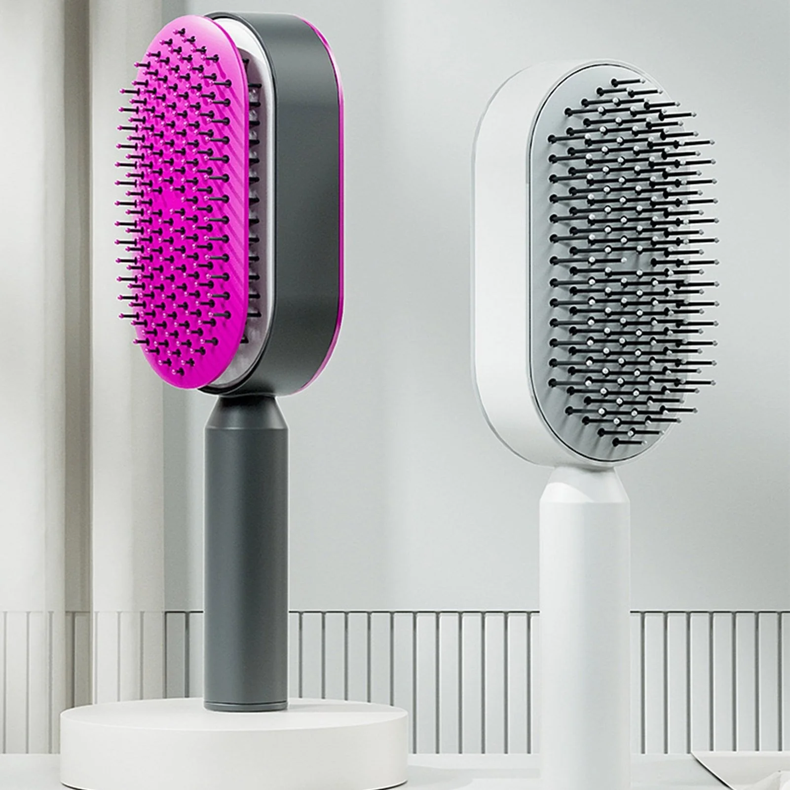 HairGenius Self Cleaning Hair Brush - Image 3