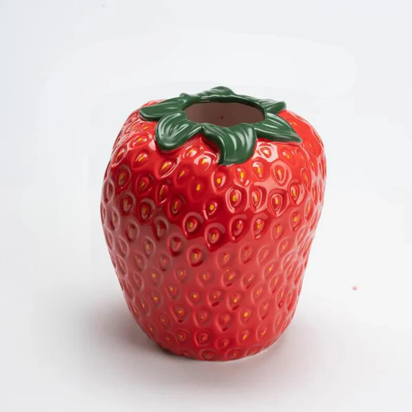Strawberry Ceramic Vase - Image 3
