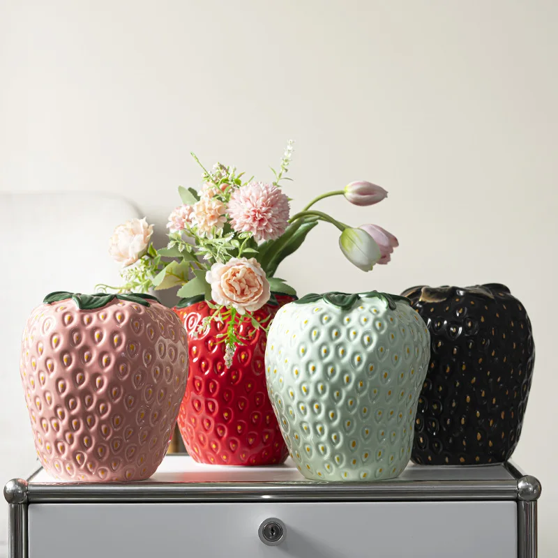 Strawberry Ceramic Vase - Image 9