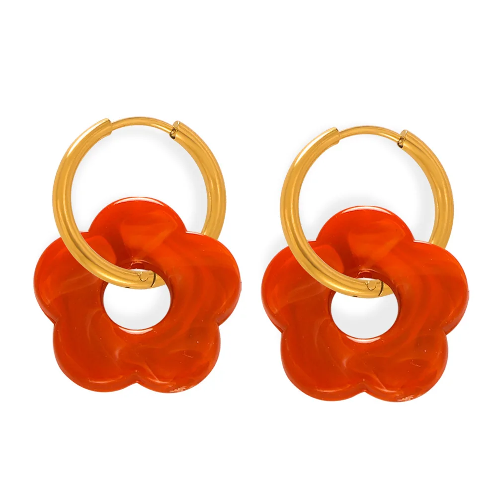 Sunburst Hoop Earrings