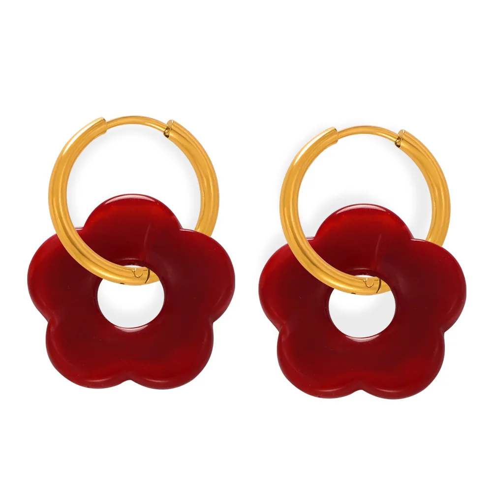 Sunburst Hoop Earrings - Image 2