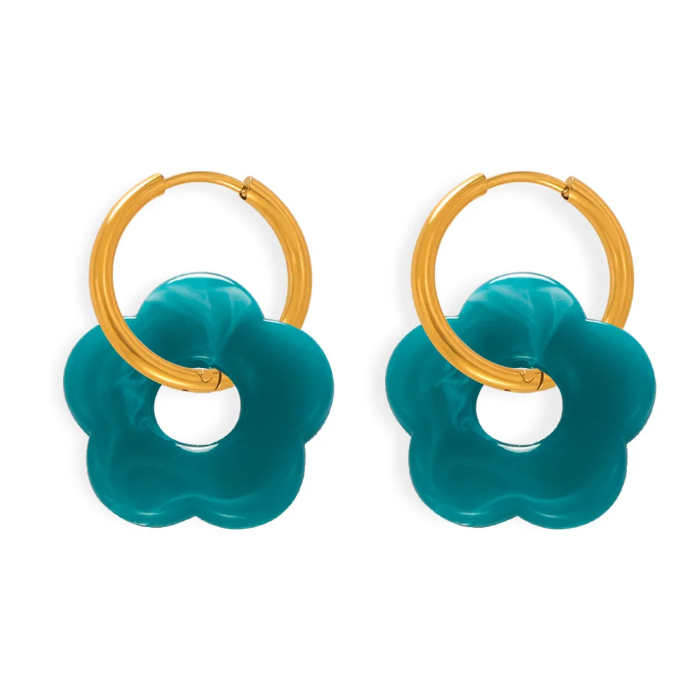 Sunburst Hoop Earrings - Image 5