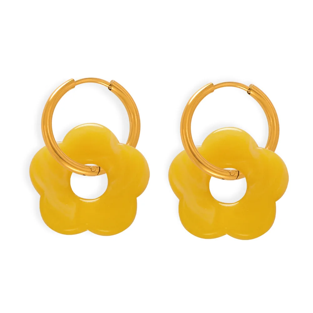 Sunburst Hoop Earrings - Image 8