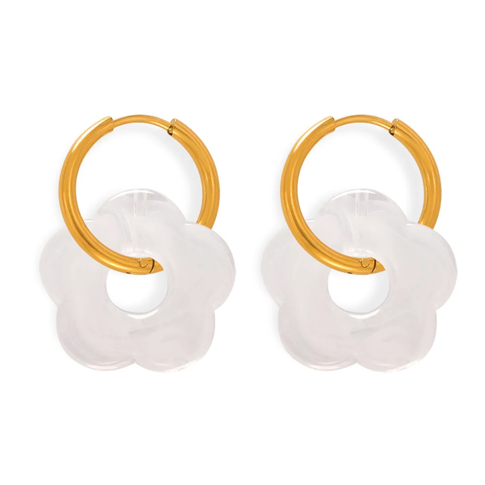 Sunburst Hoop Earrings - Image 9