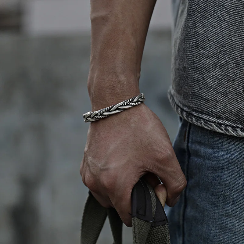 Titan Craft Twisted Sterling Cuff