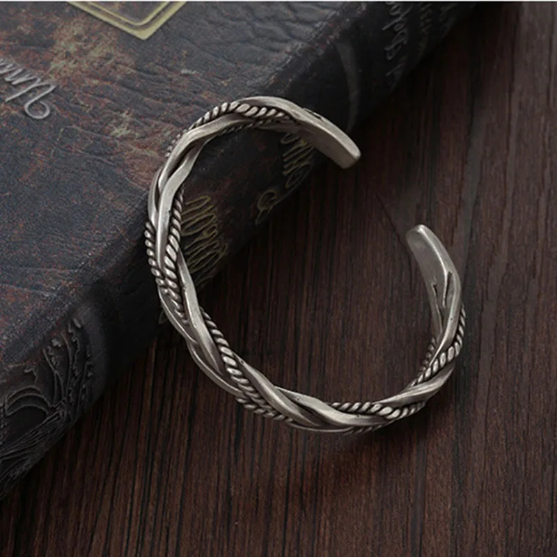 Titan Craft Twisted Sterling Cuff - Image 3