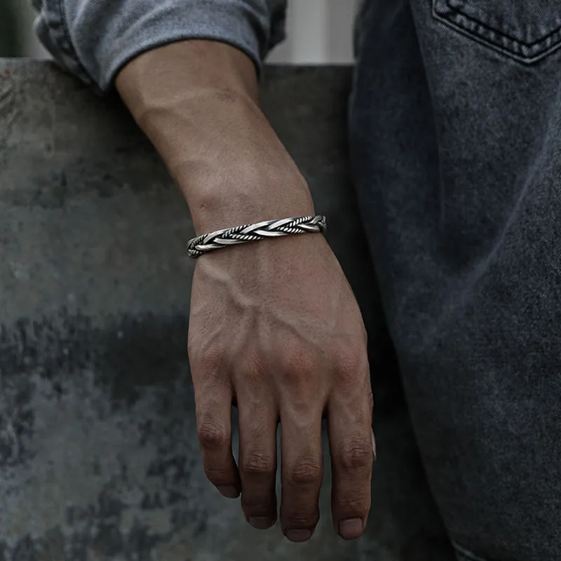 Titan Craft Twisted Sterling Cuff - Image 4