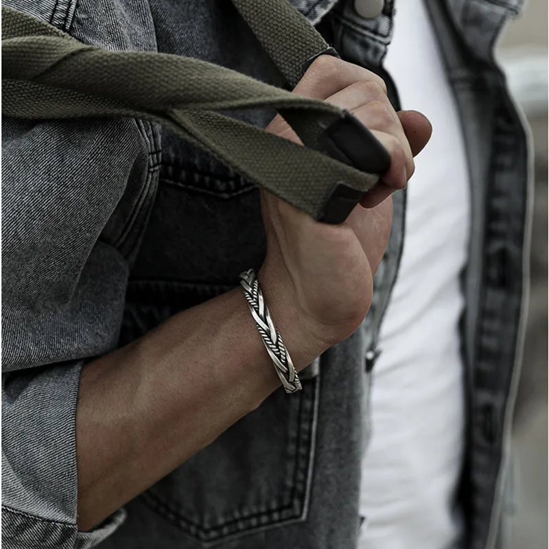 Titan Craft Twisted Sterling Cuff - Image 5