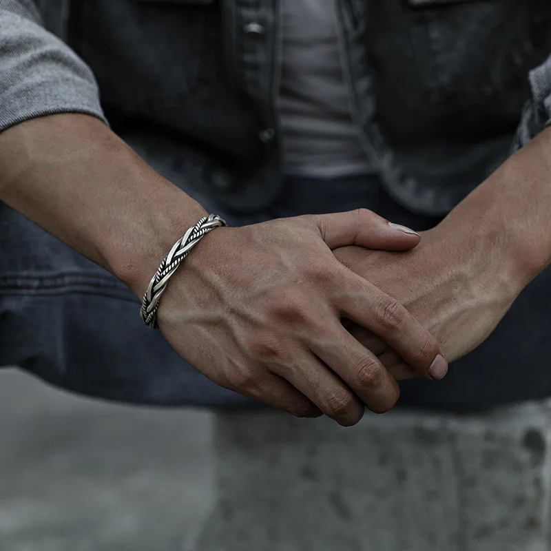 Titan Craft Twisted Sterling Cuff - Image 6