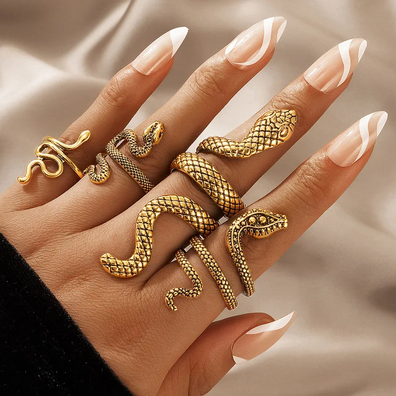 Victorian Snake Ring Set