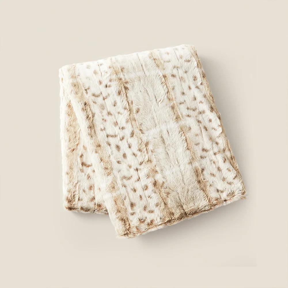 White Leopard Throw - Image 5