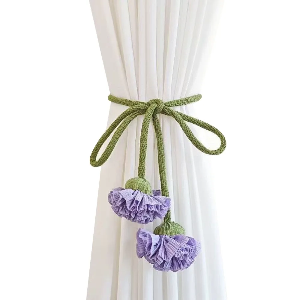 Woven Floral Curtain Tieback - Image 5