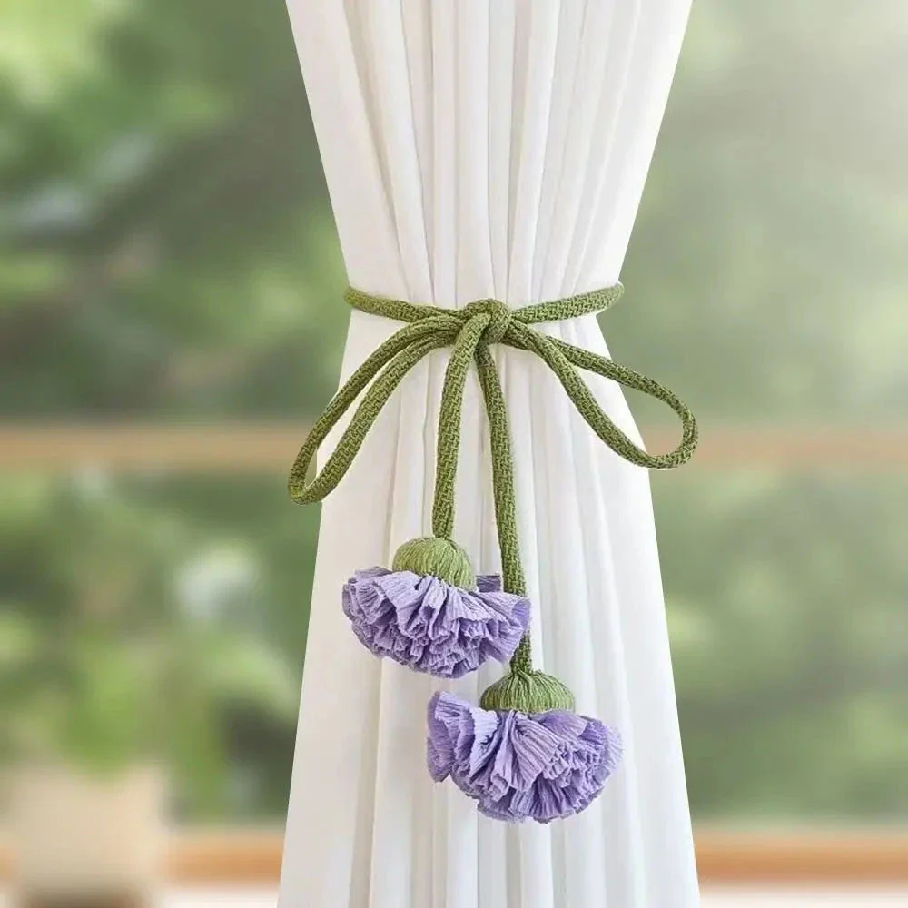 Woven Floral Curtain Tieback - Image 6