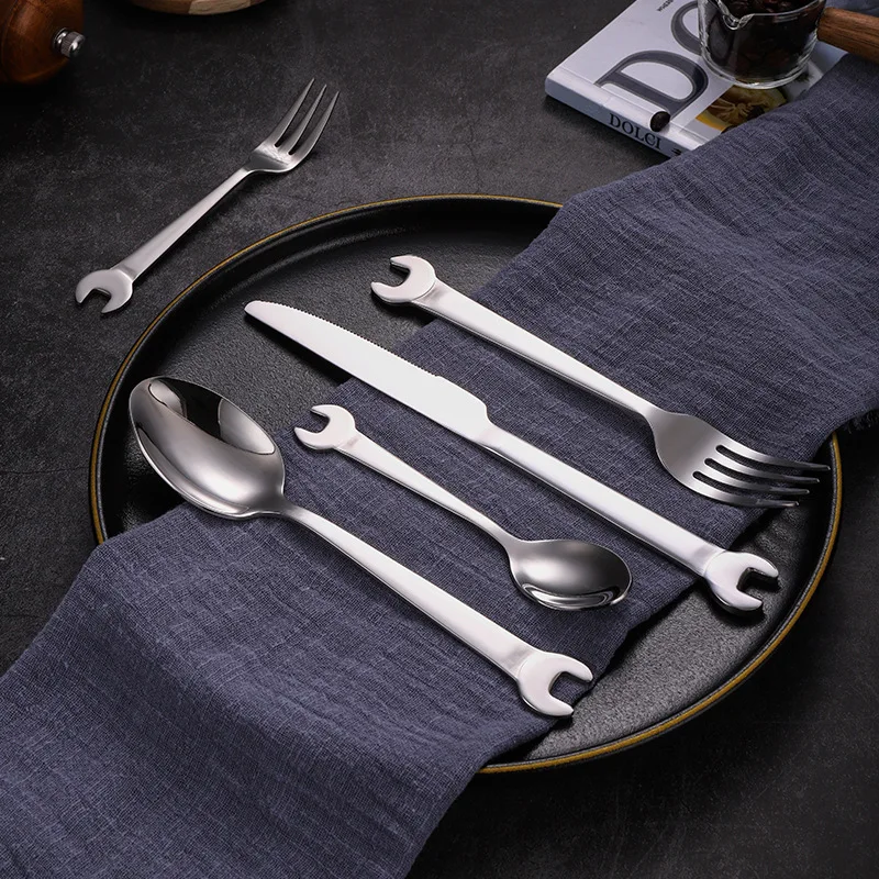 Wrench-Shaped Cutlery 6-Piece Set - Image 2