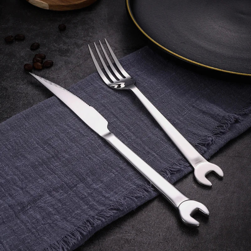Wrench-Shaped Cutlery 6-Piece Set - Image 5