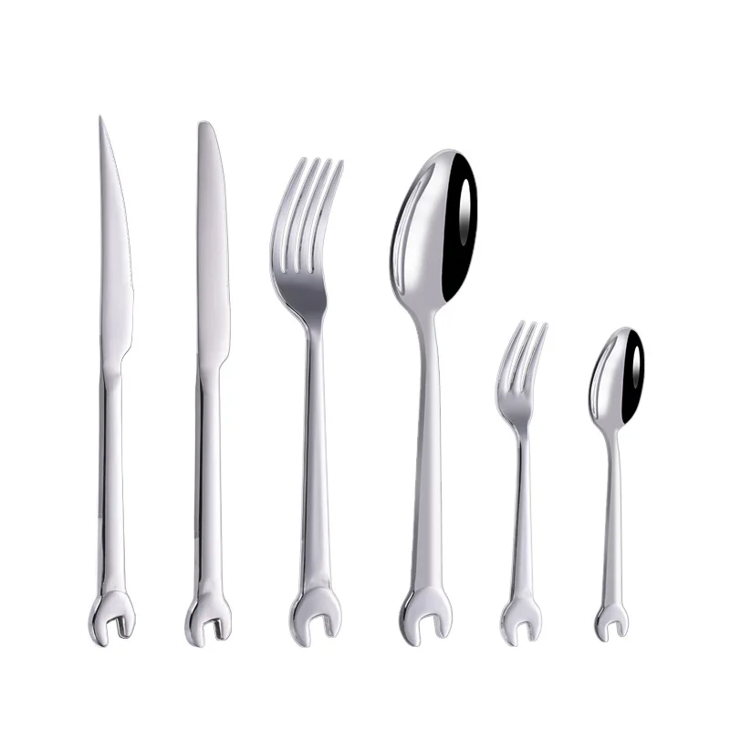 Wrench-Shaped Cutlery 6-Piece Set - Image 6